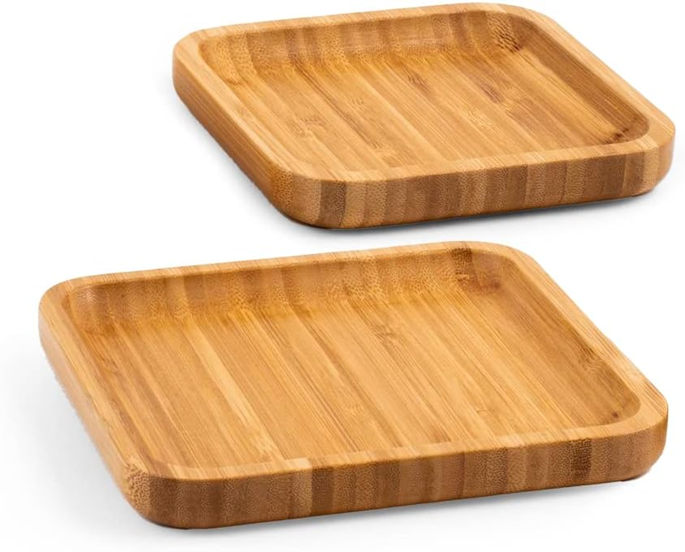 H&H Set 2 Piatti Bamboo Quadrati image number 2