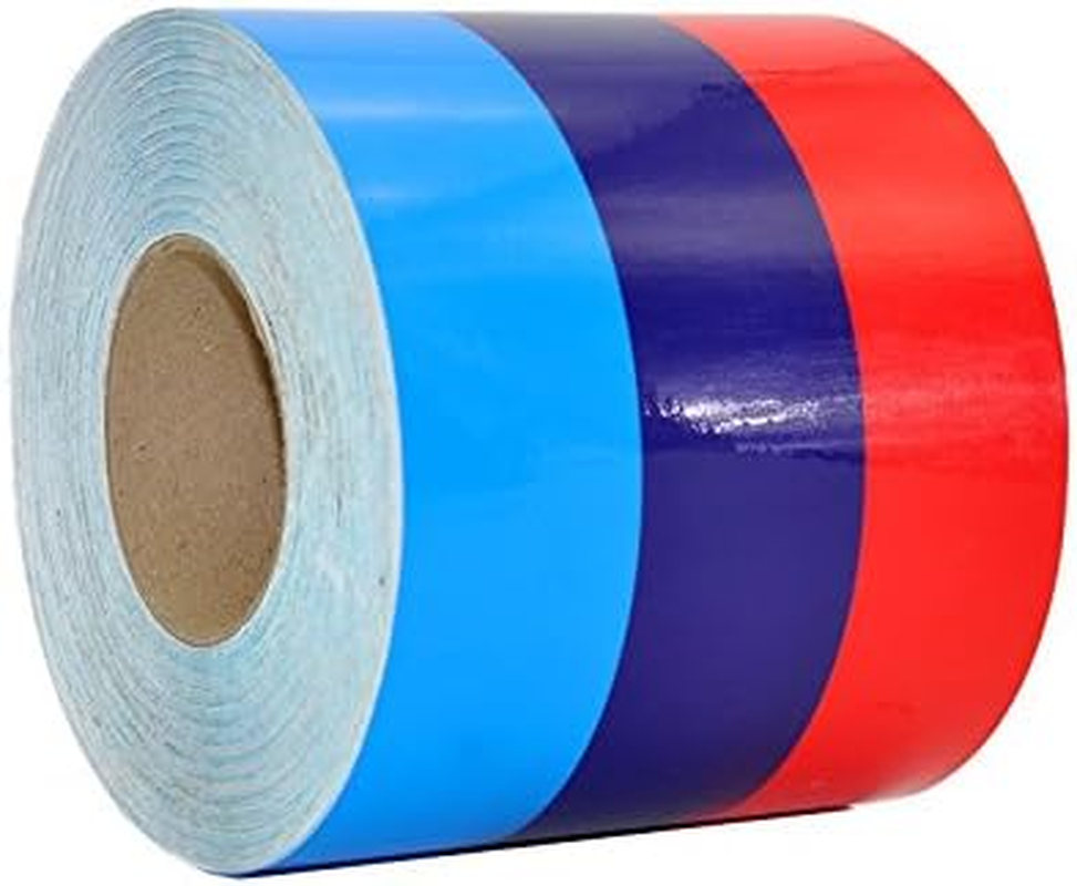 LZLRUN 6" Wide M-Colored Stripe Decal Sticker for BMW Hood, Front/Rear Bumpers, Side Fenders image number 2