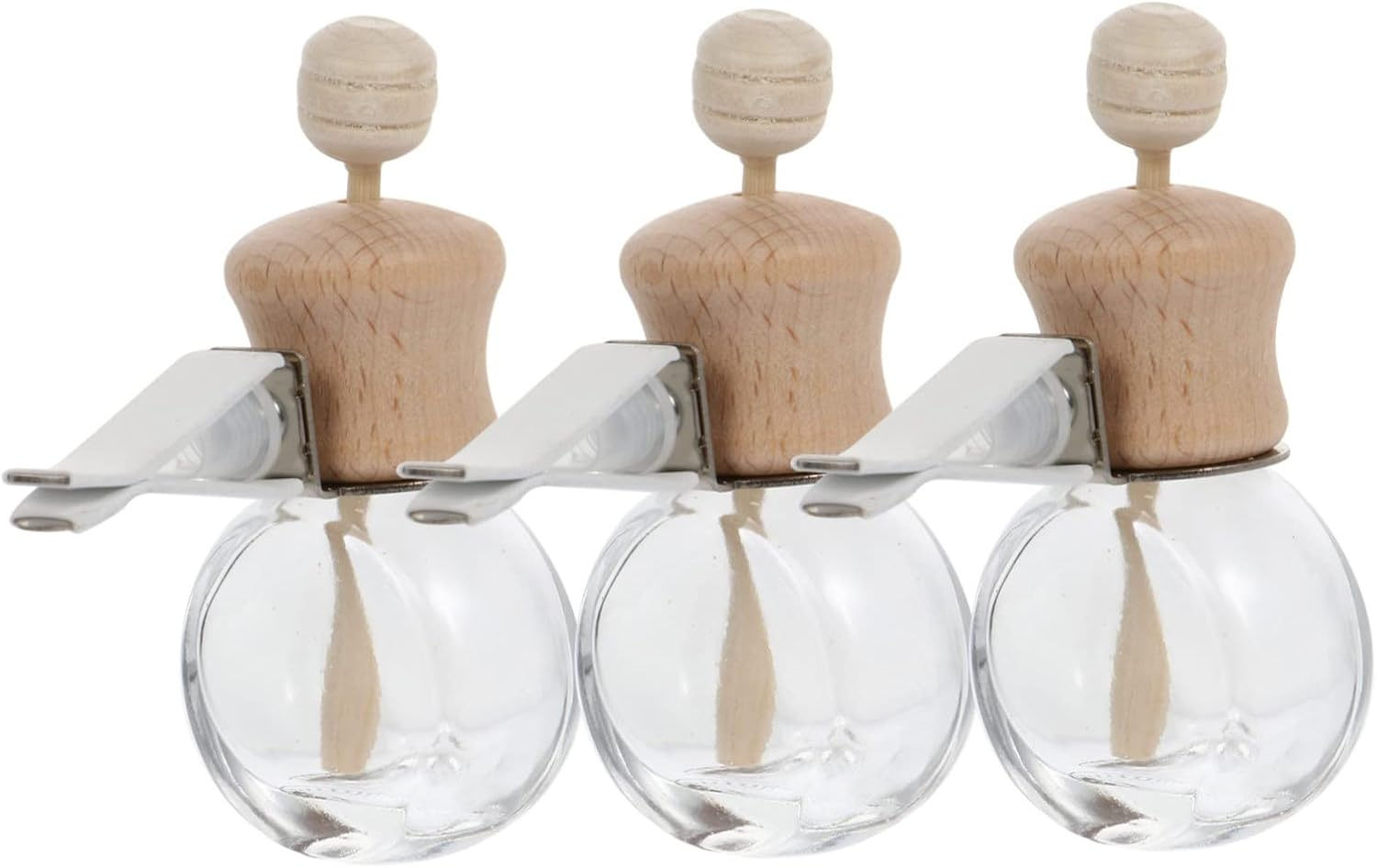 GARVALON 3Pcs Car Perfume Empty Bottle Aromatherapy Fragrance Bottle Home Car Air Freshener image number 6