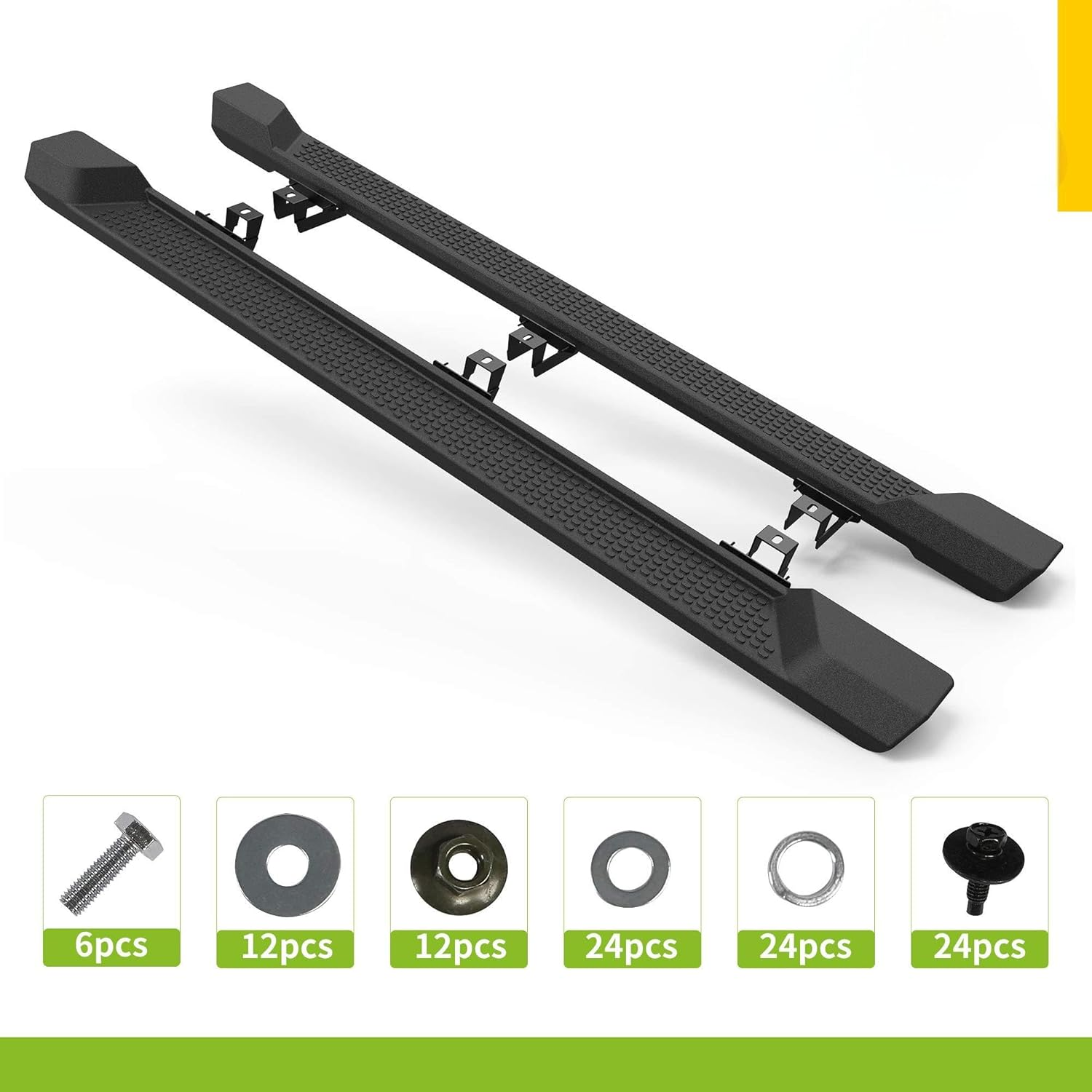 TINIANHHCT 2PCS OE Style Running Boards Fits for Jeep Wrangler JL 4-Door 2018-2025 Automotive Exterior Accessories Side Step (With Brackets) image number 4