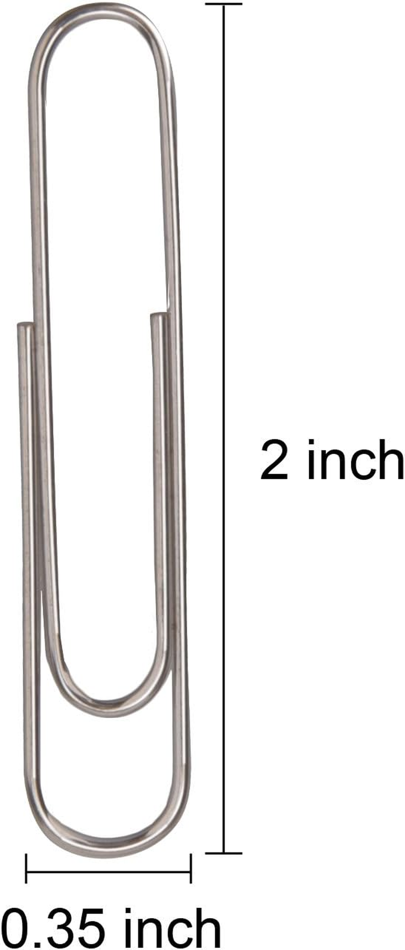 Sunmns 300 Pieces Large Size Paper Clips for Office School and Personal Use, 2 Inch image number 3