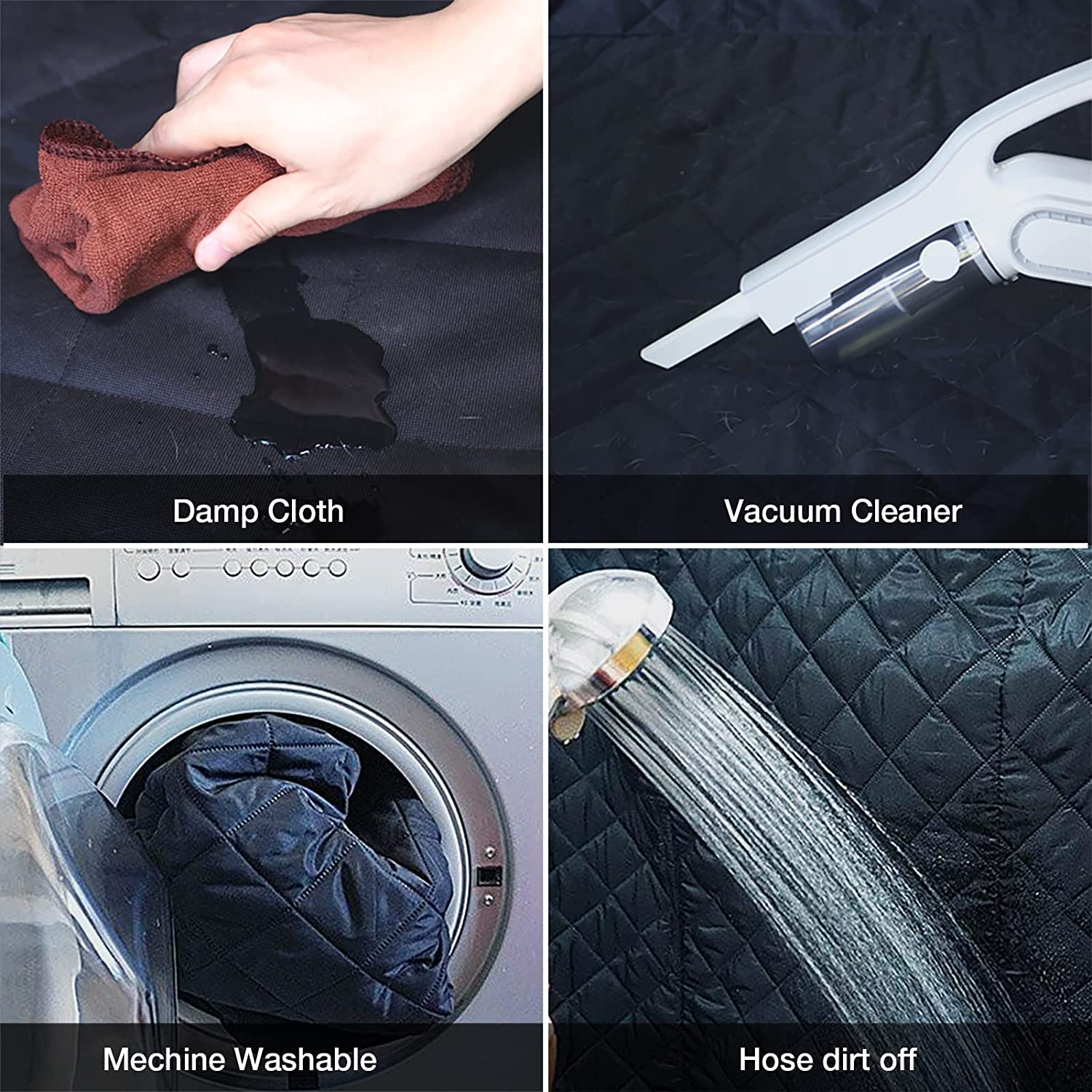 Ibuddy Seat Cover for Trucks with Mesh Window 100% Waterproof Dog Hammock Back Seat Machine Washable X-Large Dog Seat Cover with Side Flaps for Trucks against Dirt and Fur for SUV image number 3