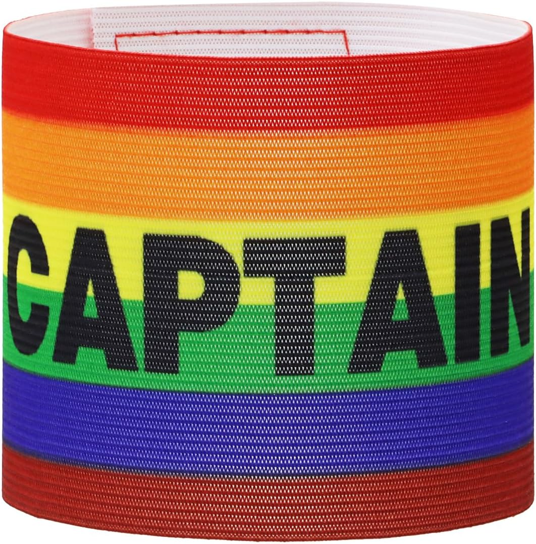 ONLYKXY Captain Armbands 9X30Cm/3.54X11.81Inch Adjustable Leader Armband for Soccer Basketball Volleyball School Team Competition Coach Players Wrist Arm Bands