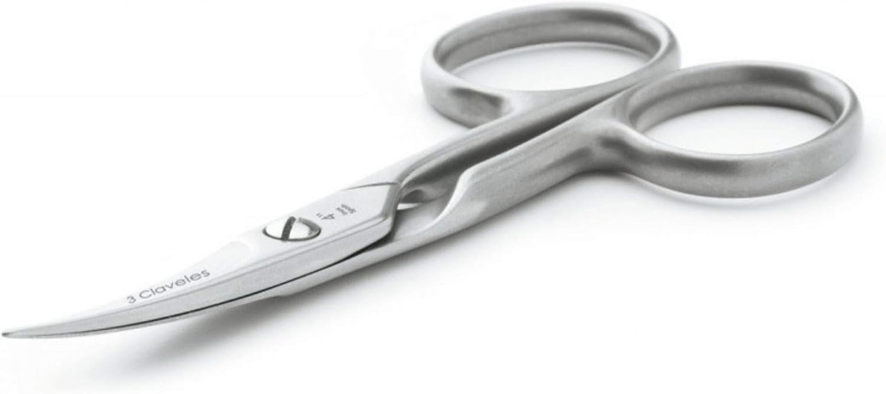 3 Claveles 12019 - Nail Scissors, Curved, Rustproof, 4 Inches image number 2