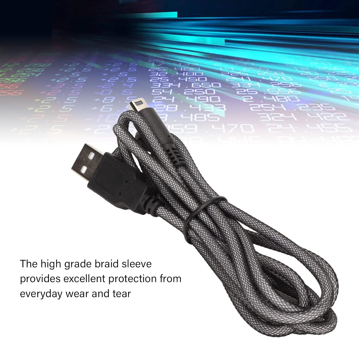 2 Pack 5FT 3DS 2DS Charger Cable, Power USB Charging Cord Compatible with 2DS 3DS 3DS XL New 3DS New 3DS XL New 2DSXL NDSI NDSI LL, Black image number 3