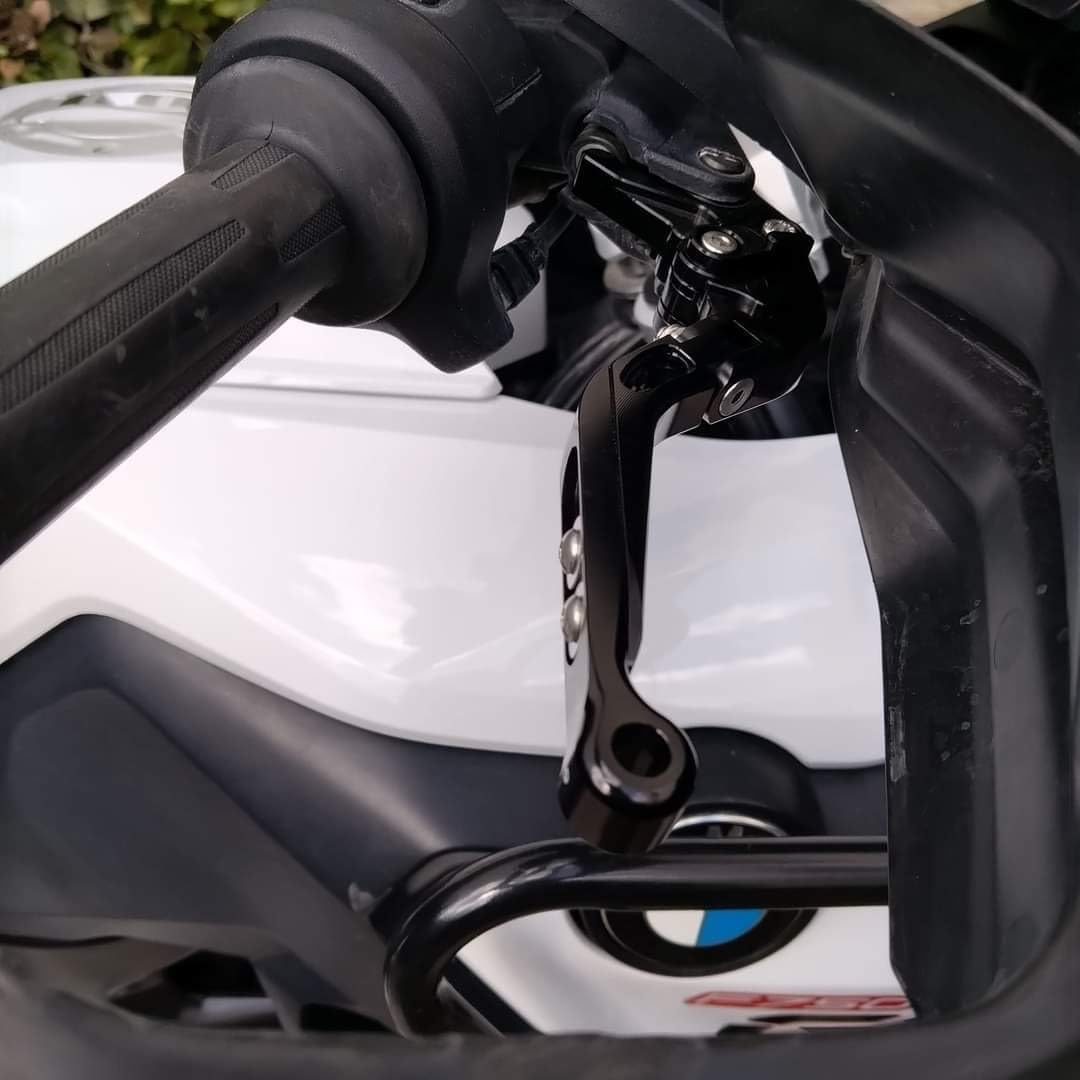 Retractable Foldable Brake Lever Clutch Lever for Triumph Tiger 1200 Explorer/Xe/Xc/Xr 2012-2020, CNC Aluminum Alloy Made (Blue) - Blue image number 2