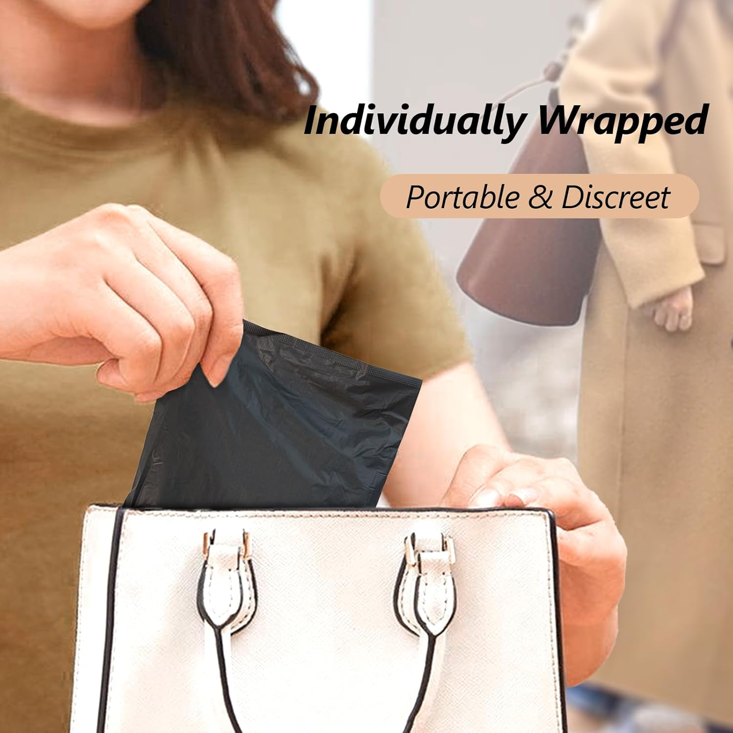 MOLLIS Disposable Period Underwear for Women, Postpartum Panties, Maternity Knickers Heavy Flow Leak Proof, Black,Large/Xlarge, 16 Count image number 4