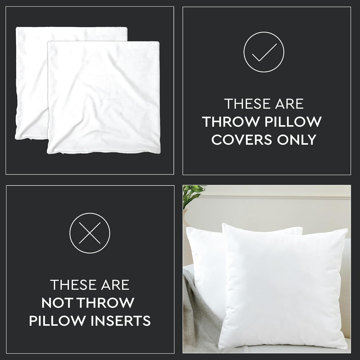 Encasa XO Velvet Cushion Cover Set of 2 Maroon 60X60 Cm Solid Plain Dyed Soft & Smooth Pillowcase | No Insert, Square Decorative Sham for Living Room, Sofa, Bedroom image number 5