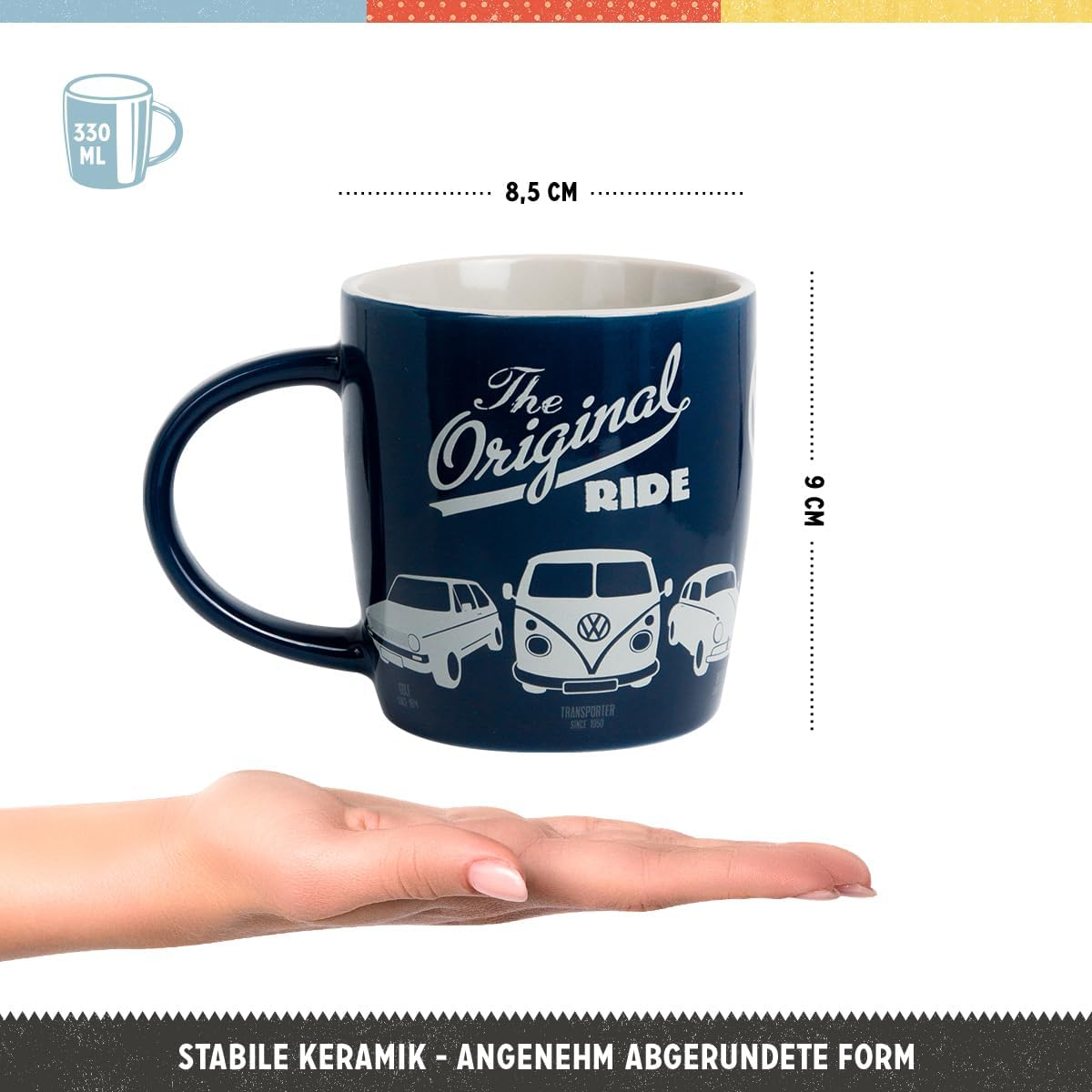 Nostalgic Art Ceramic 43043 - Volkswagen - VW - the Original Ride, Mug - Vintage Design. image number 3
