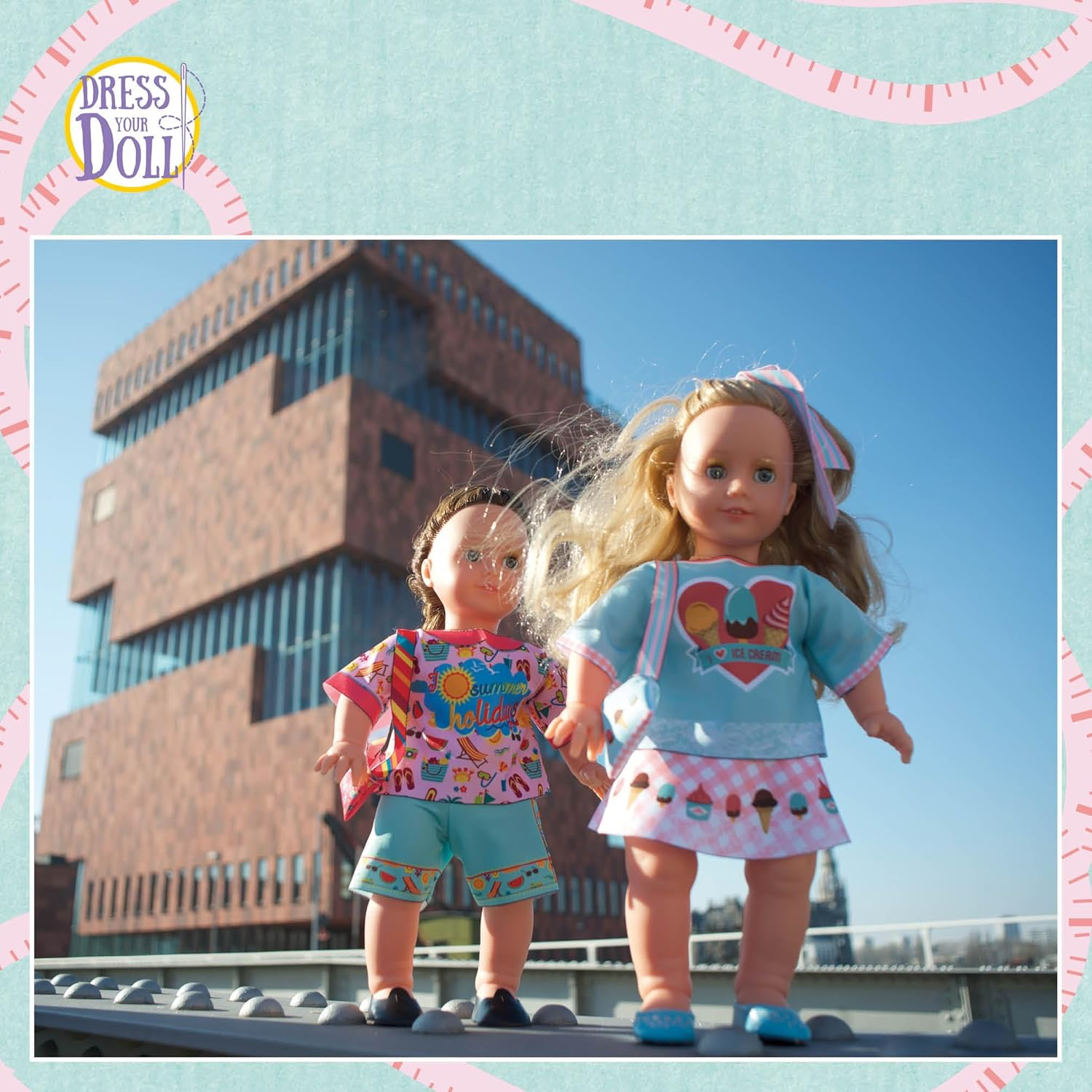 Vervaco Emily I Love Ice Cream Dress Your Doll Making Couture Outfit Set - N\A image number 3