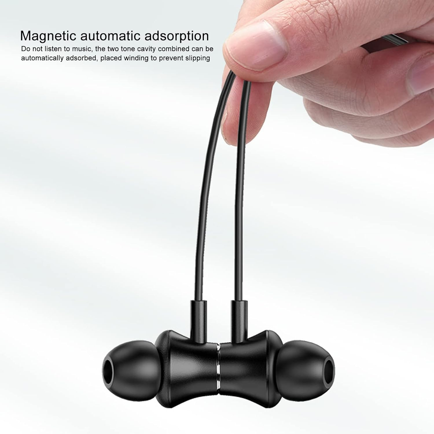 Pomya IPX5 Waterproof Band Headphones Wireless Basphones Wireless Headphones, Ergonomic Long Battery Design Noise Cancel