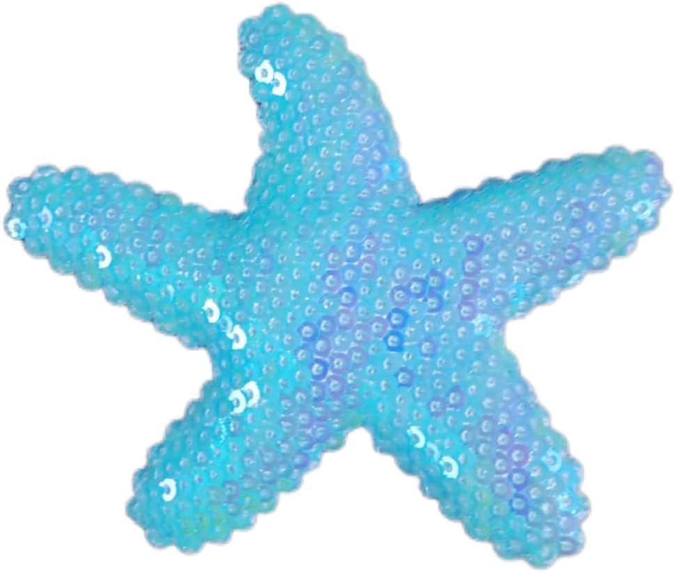 Naisfei Starfish Hair Clips, 8 Pieces Starfish Hair Clips, Starfish Hair Accessories, Shell Headwear, Hair Clip, Glittering Hair, Crocodile Clip, Sequins, Hair Pins for Kids Girls