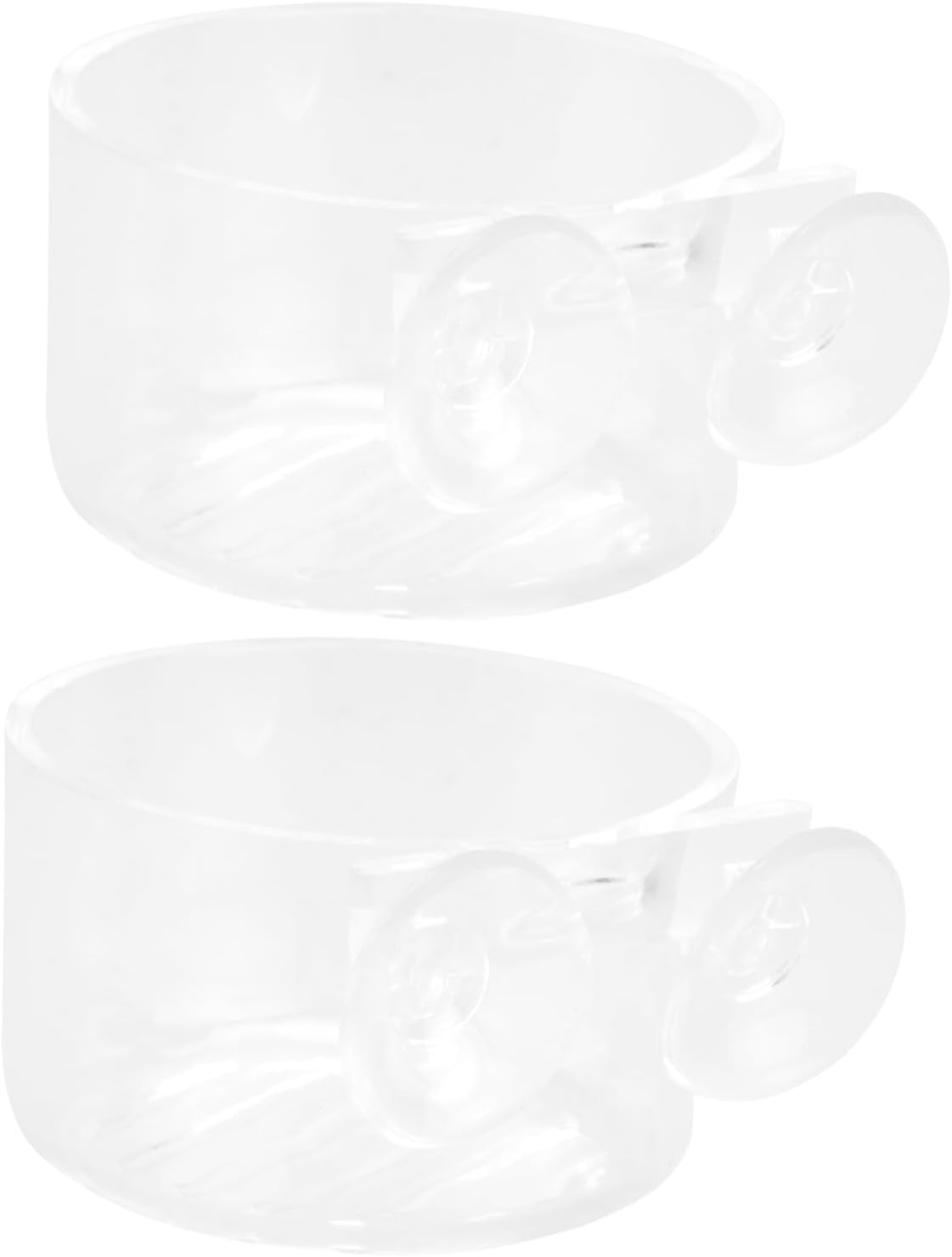 BUGUUYO 2Pcs Aquarium Food Storage Bowl Practical Feeding Cup for Fish Tank Smooth Design Easy to Clean Prevents Food Spread for Fish Feeding image number 2