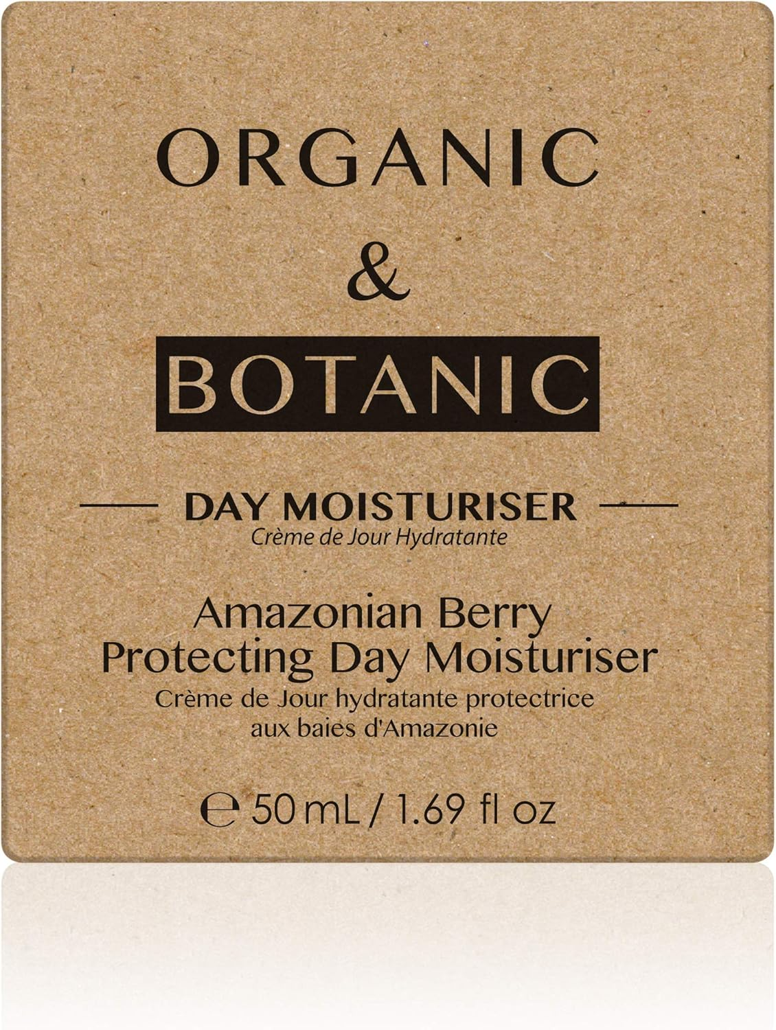 Organic & Botanic Amazonian Berry Protecting Day Moisturiser, 50Ml. Premium Vegan Skincare for All Skin Types. Made in the UK.