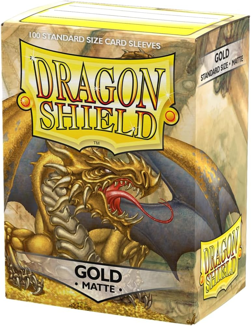 Dragon Shield Matte Sleeves Set of 100 Sleeves - Gold image number 2