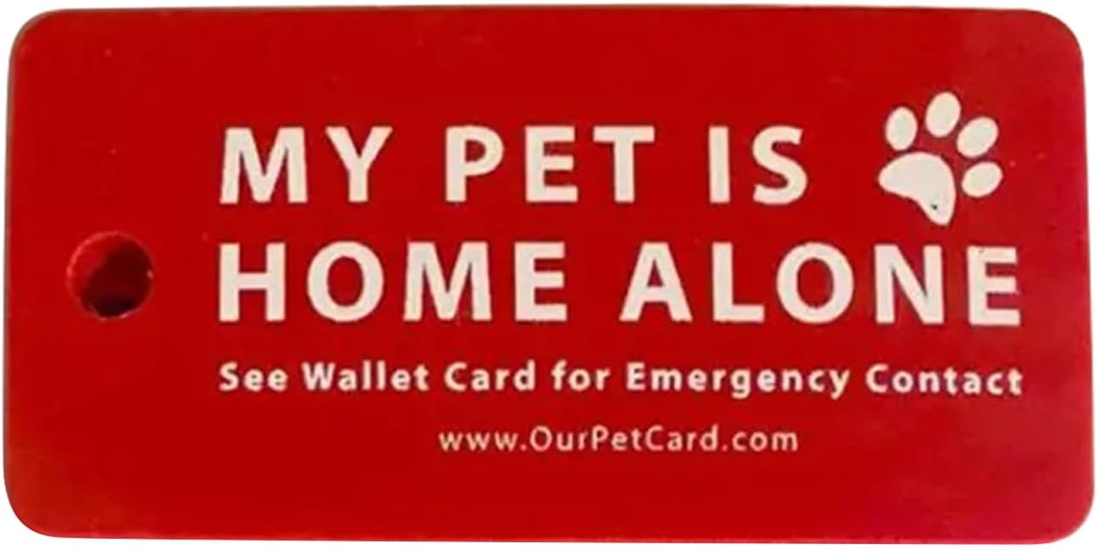 Puco Dogs Cats Are Emergency Card and Key with Emergency Contact Call Cards, Pet Emergency Contact Keychain image number 1