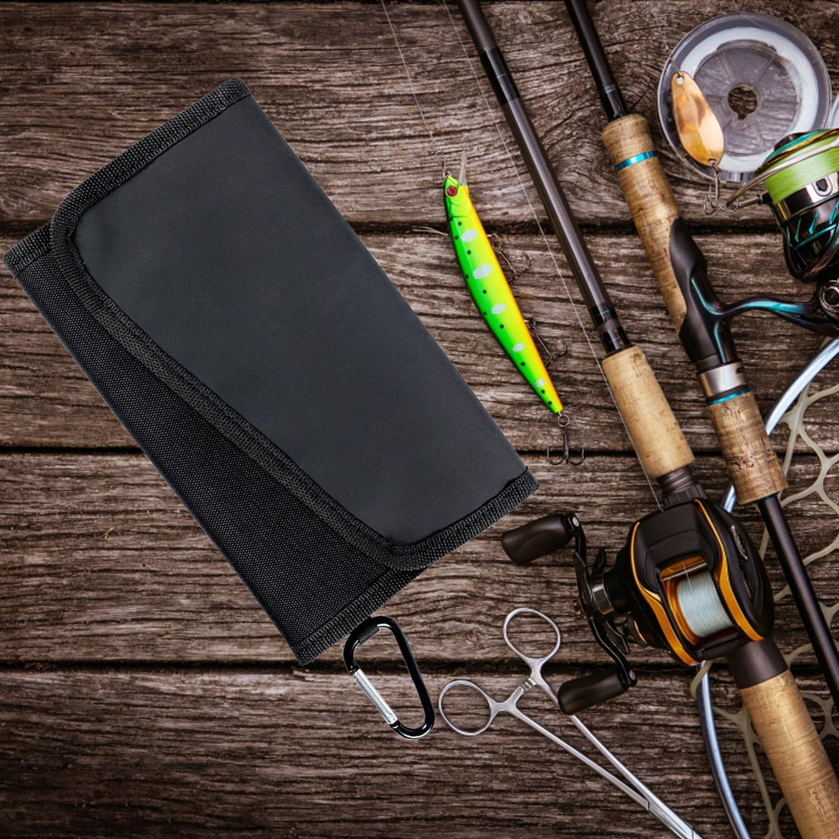 DECHOUS Portable Waterproof Fishing Bait Bag Small Soft Lure Storage Pouch Multifunctional Outdoor Tackle Organizer for Anglers image number 1