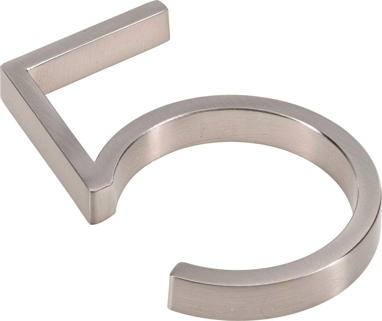Distinctions 844705 Upgraded 5" Brushed Nickel Floating House Number 5 image number 3