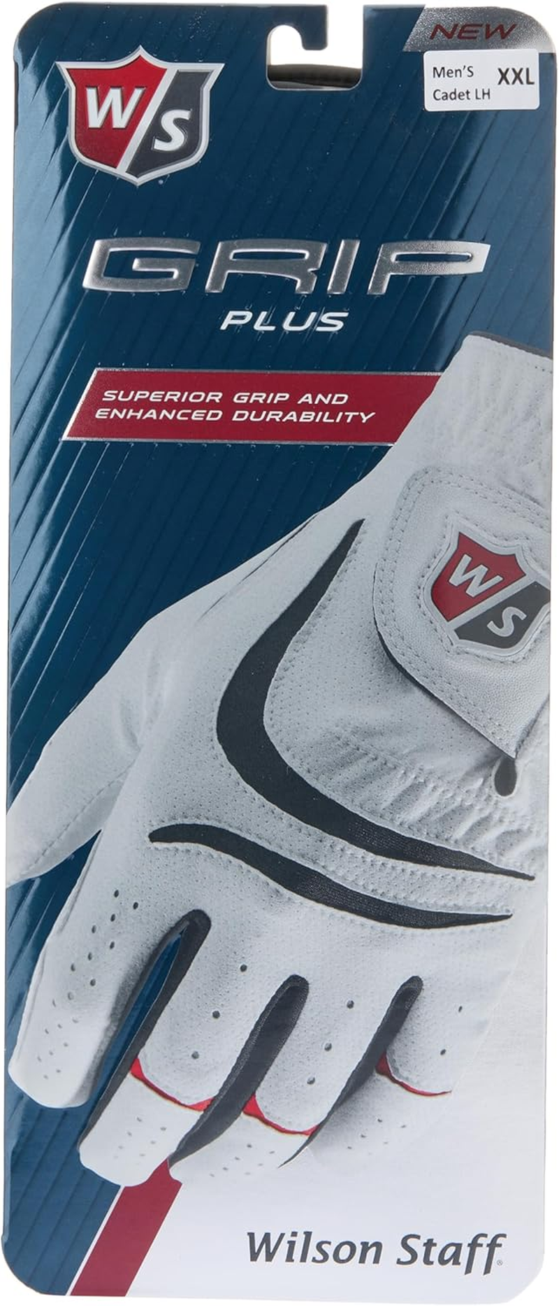 Wilson Men'S Grip plus Left Hand Golf Glove, White, Xx-Large image number 2