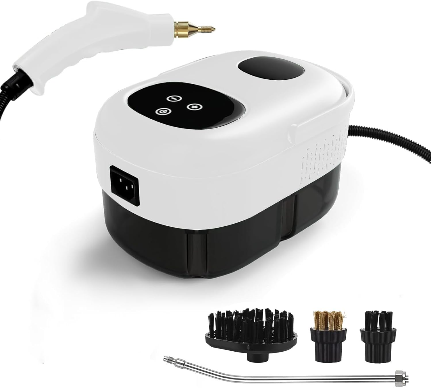 Loxiia Handle Steam Cleaner with 4Pcs Accessories - 2500W High Powerful, 6-Grade Adjustment, 1L Water Tank, Multi-Purpose High Pressure Steam Cleaner for Kitchen, Floor, Bathroom, Window, Car