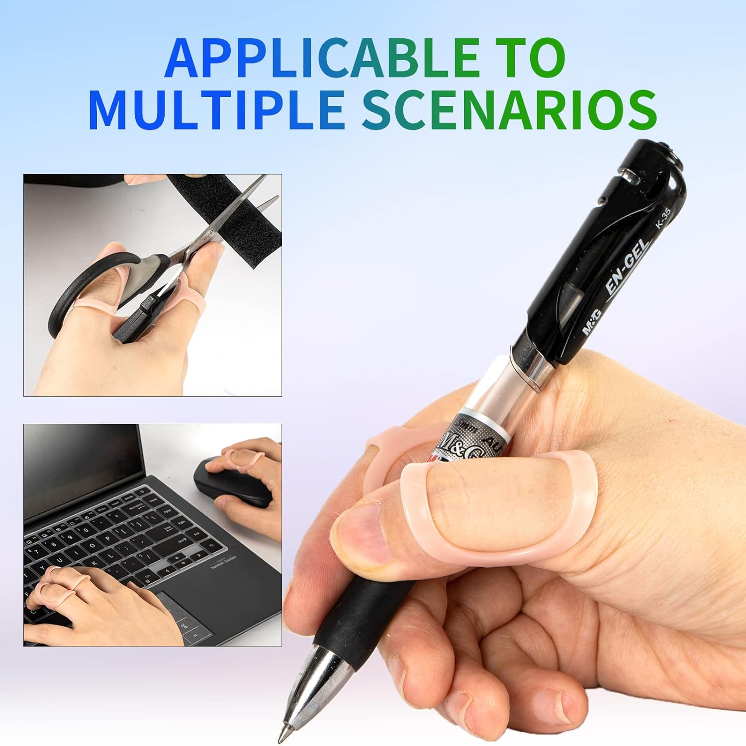 6 Pcs Finger Splints - Finger Splint Kit for Arthritis, Mallet Finger - Thumb Splint, Trigger Finger Splint for Thumb, Middle, Pinky or Ring Finger (Sizes 2, 3, 4) image number 4