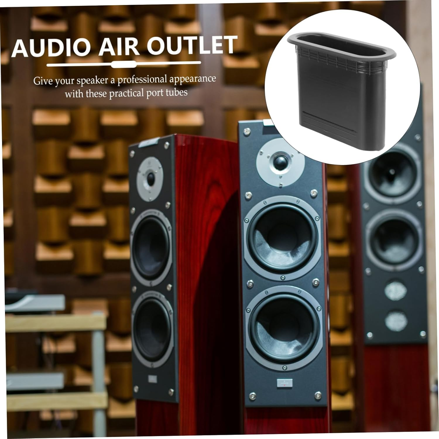 DOITOOL 5Pcs Speaker Port Tubes for Speaker Cabinet Port Tube for Home Car Audio Systems