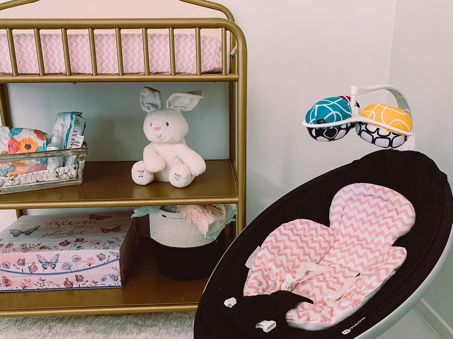 Infant Insert Compatible with 4Moms Mamaroo & Rockaroo &ndash; Car Seat Insert 2 Pack &ndash; Reversible Infant Car Seat Insert &ndash; Soft Plush Minky Car Seat Head Support Insert image number 2