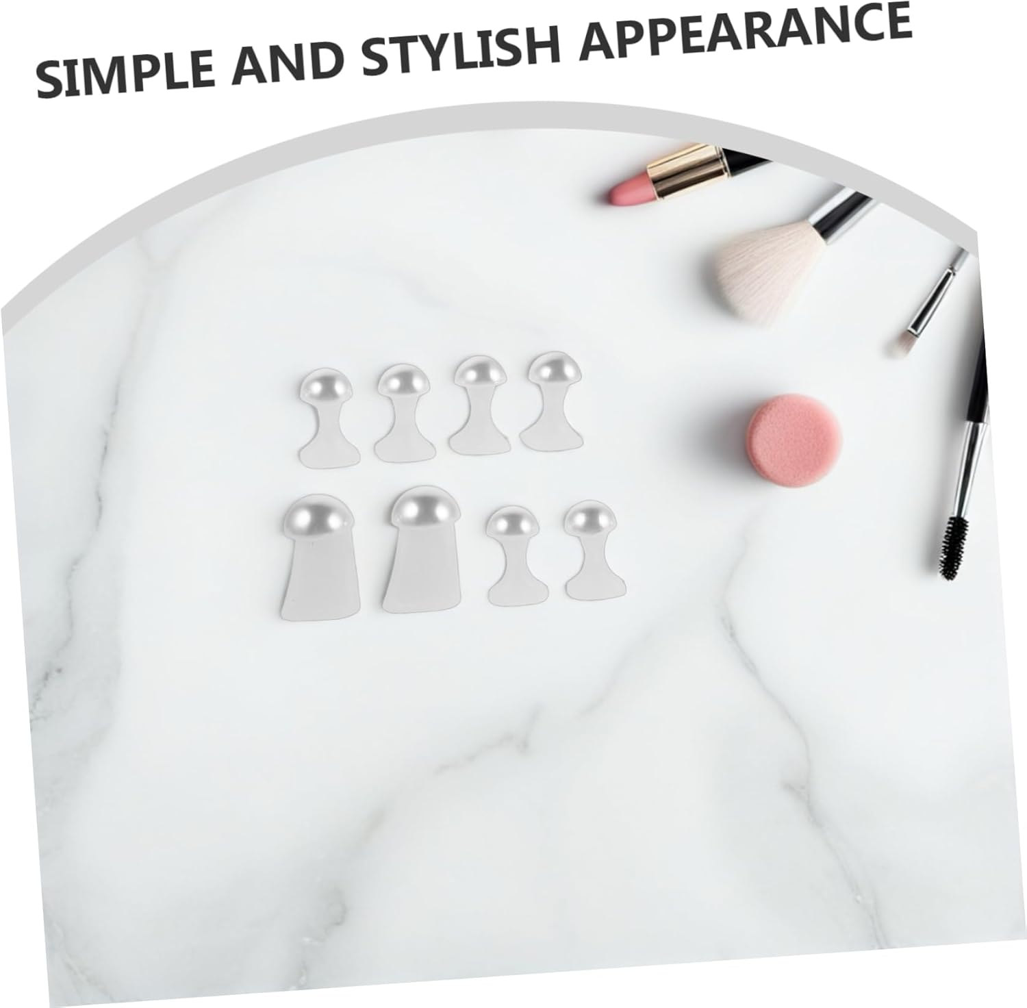 HAMPPLIES 24Pcs Toe Separators for Pedicures Soft Silicone Pattern Toe Spacers for Precise Separation Comfortable Nail Polish Application Foot Stretchers Nail Art Tools image number 1