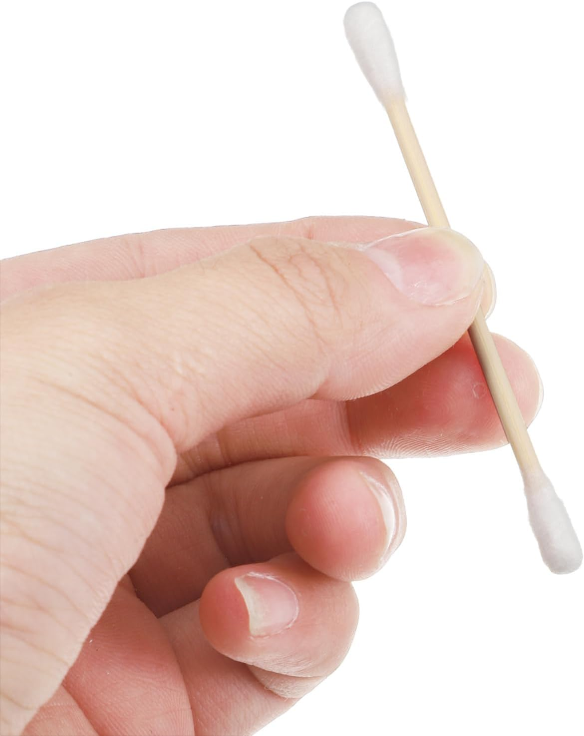 Hohopeti 100Pcs High Precision Makeup Cleaning Swabs Cotton Tips Bamboo for Ear Cleaning Detailing Travel image number 3