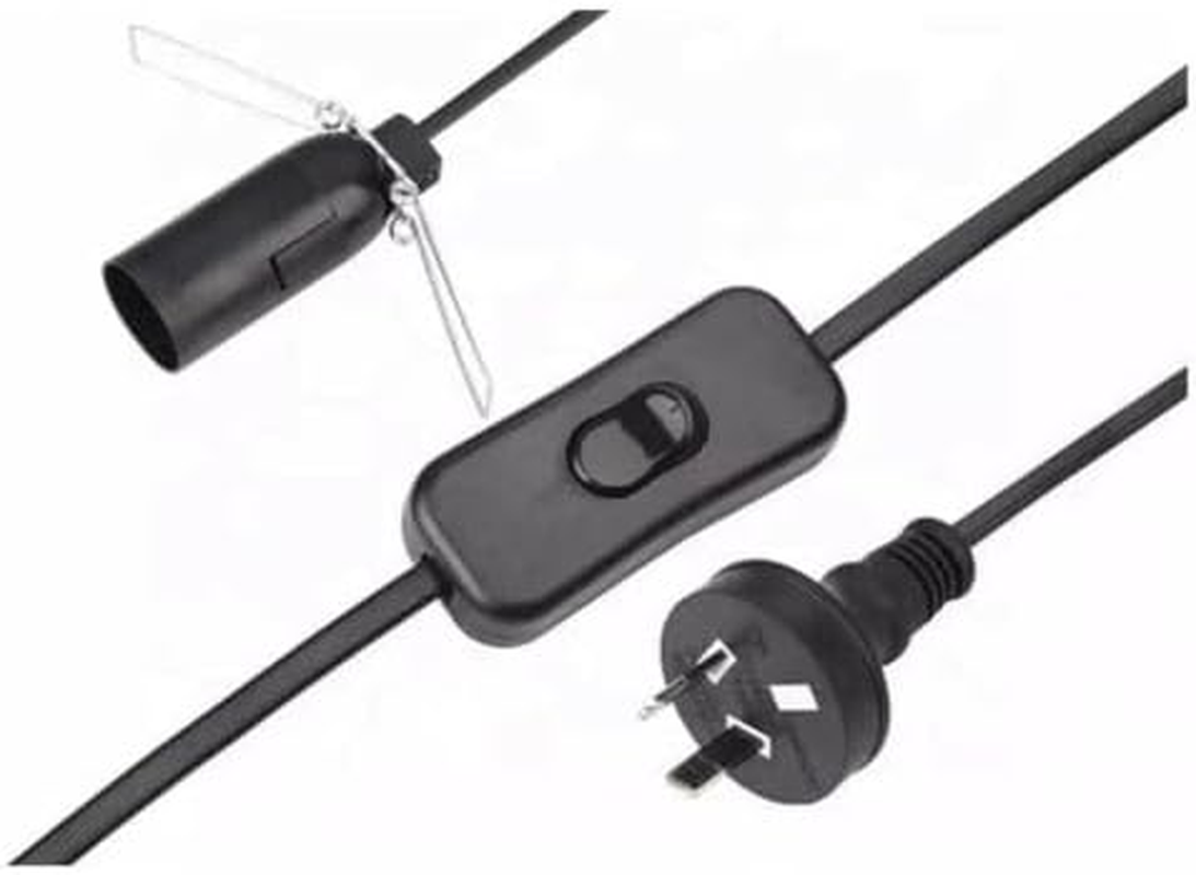 Ledlabs Himalayan Salt Lamp Power Cord 1.8M with Free Bulb - Dimmable Switch & On/Off Button Options E14 Socket - Black Replacement Cable for Salt Lamps image number 2