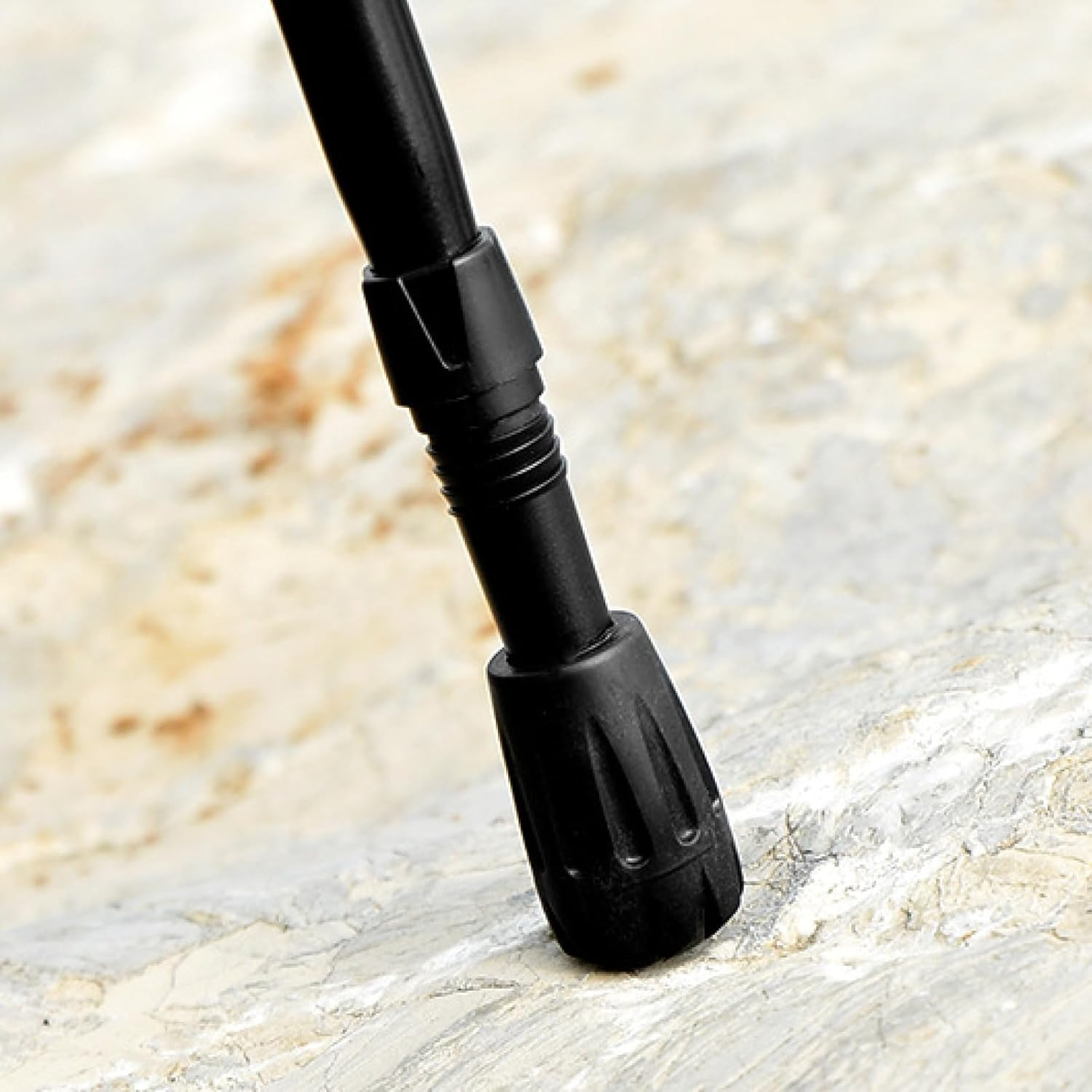 TRIWONDER Rubber Trekking Poles Tips Protectors Hiking Pole Replacement Flexible Walk Tip for Hiking Sticks Walking Poles - B - Black - 12 Pack image number 4