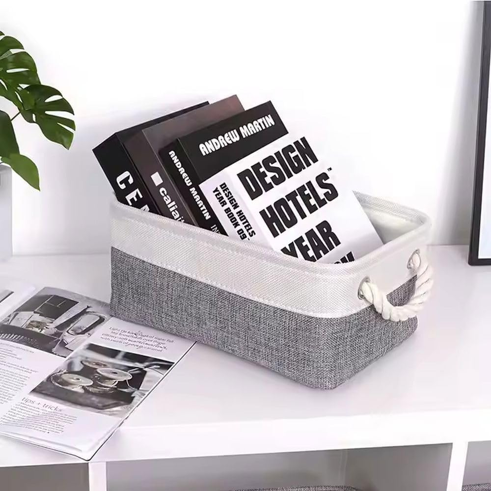 Storage Baskets, Towel Basket for Bathroom, Organizer Basket for Living Room, Storage Basket for Home Organization Foldable Storage Baskets, Closet Storage Bins, Small Laundry Baskets, 41*31*21 image number 3
