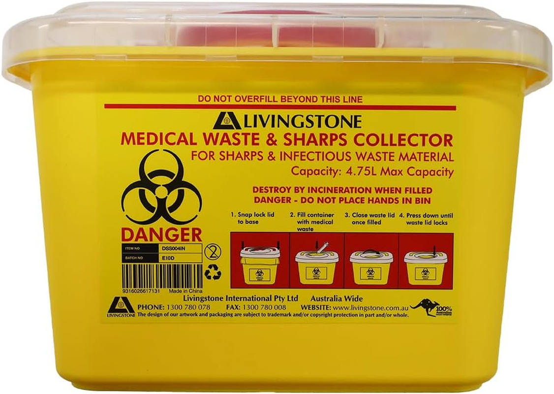 Liv Needles Sharps Waste Collector 4.75L image number 1