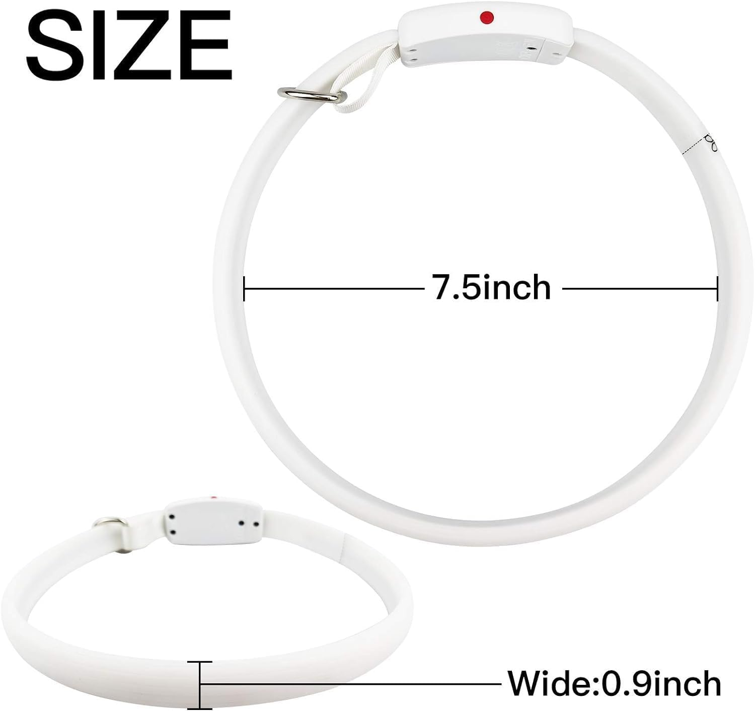 LED Dog Collar - Color Changeable Light up Dog Collars USB Rechargeable,11 Light Effects Glow in the Dark Collar Weatherproof Fits for Small Medium Large Dog,Keep Your Pets Seen Safety High Visibility image number 5