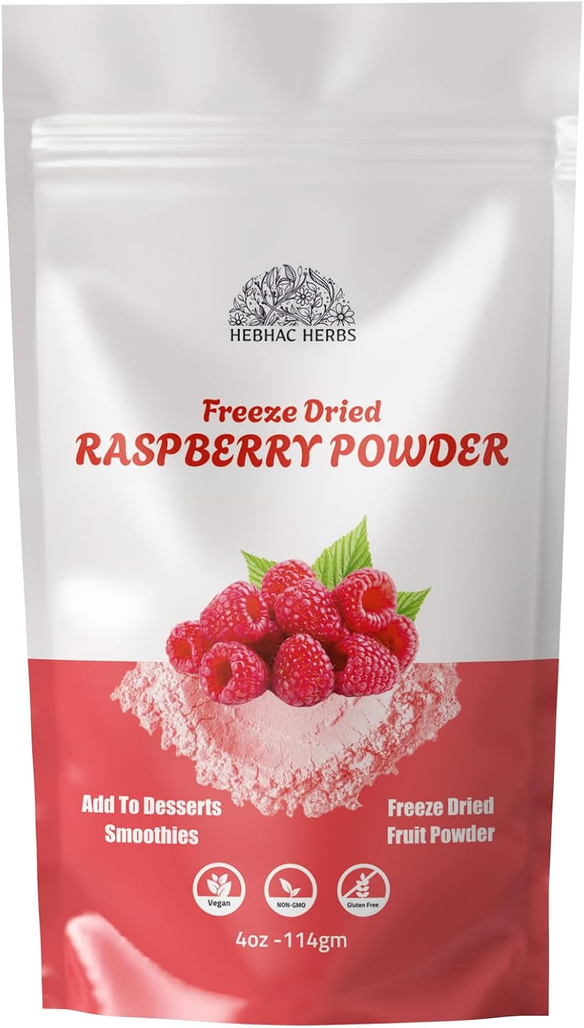 Raspberry Powder 114 G | Pure Spray-Dried Raspberries for Smoothies, Baking, Health Drinks | Healthy and Flavored Drink image number 2