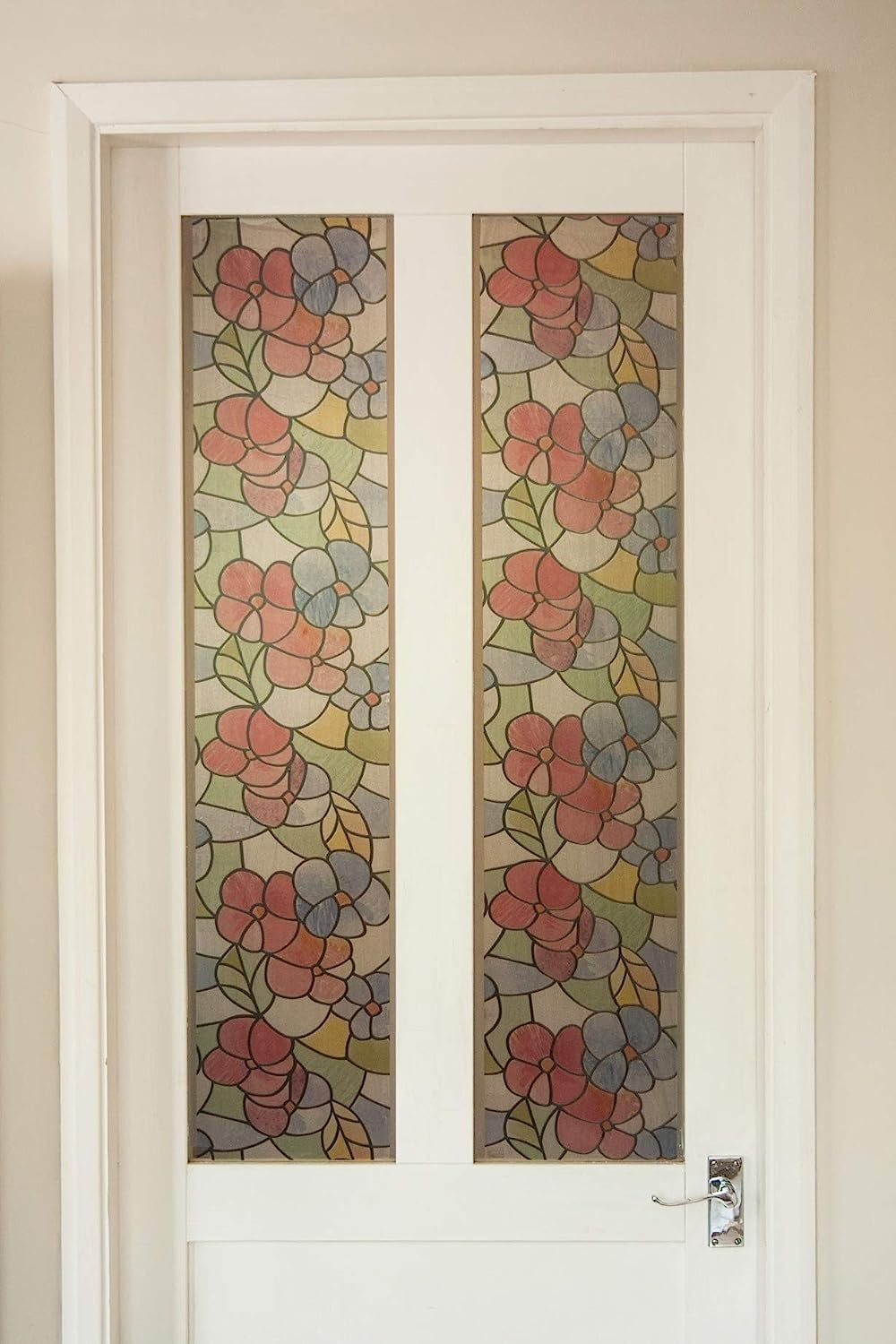 D-C-Fix 346-0017 Decorative Self-Adhesive Window Film, Lisboa Red, 17.71" X 78" Roll image number 2