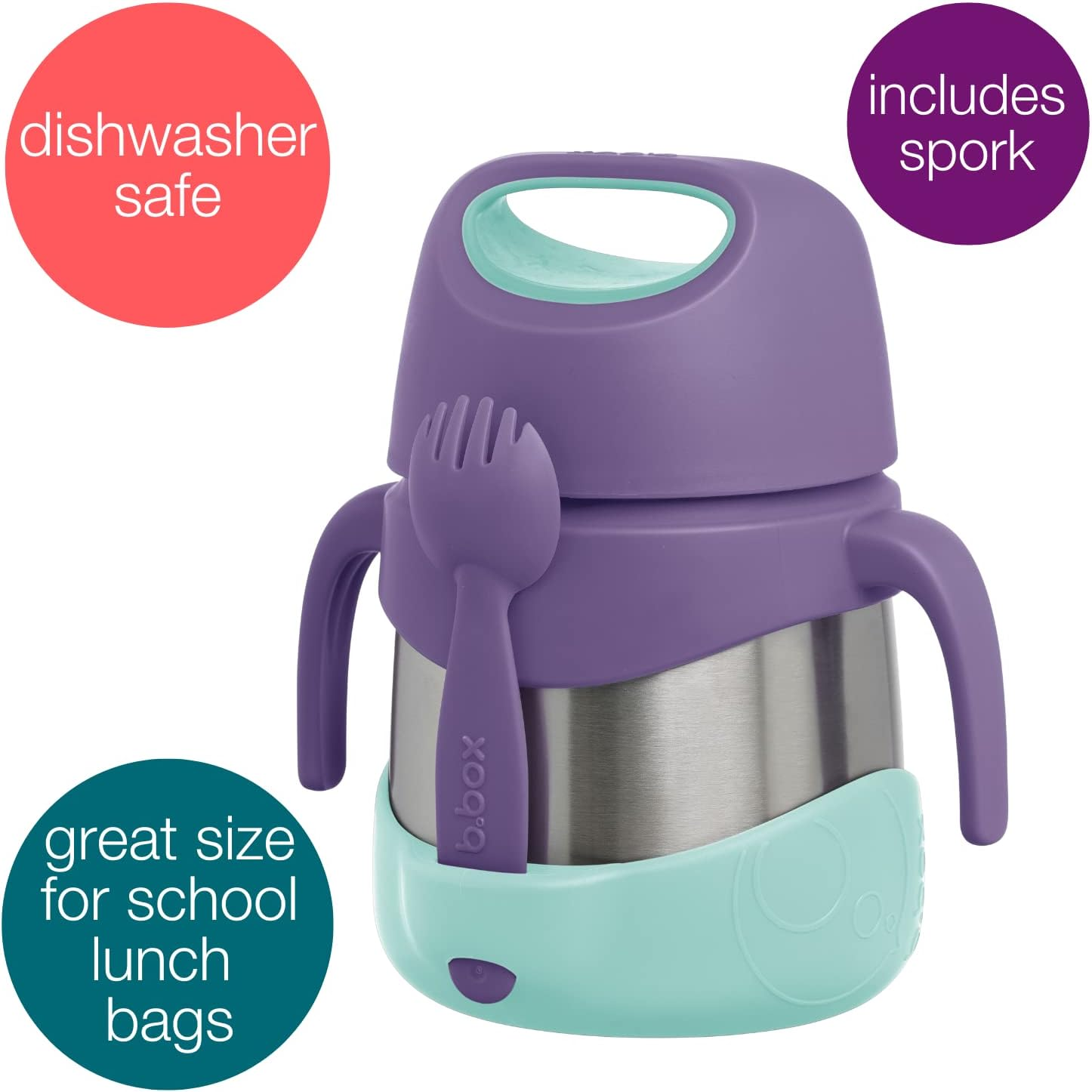 B.Box Insulated Food Jar, Lilac Pop, 335 Ml Capacity image number 6