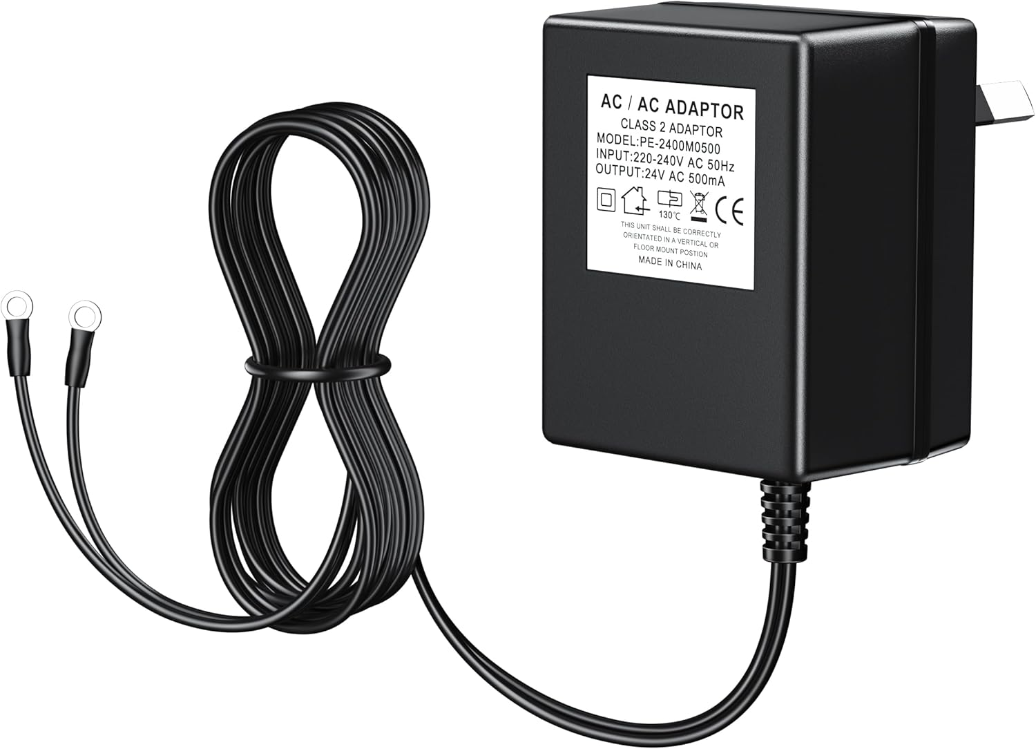 24V 500Ma Power Adapter,Extra Long 8M Extension Cabel Doorbell Transformer for Nest Ecobee Sensi, Honeywell,Ring Video Doorbell, Wyze Doorbell,Eufy Pro Cam,Zmodo Wifi Smart Doorbell Power Supply image number 3