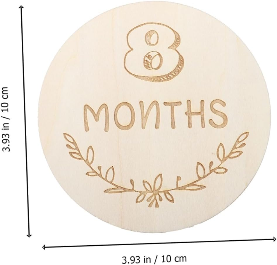 ERINGOGO Pregnancy Monthly Recording Cards Milestone Cards Photography Props for Newborn Journey image number 6