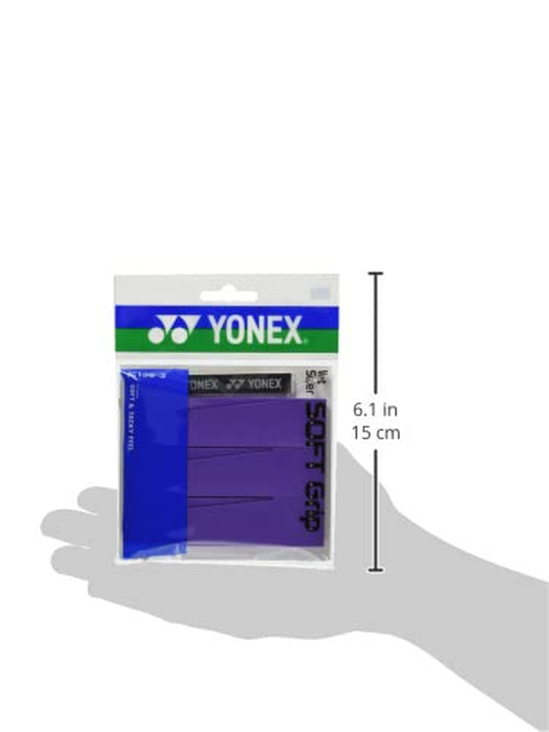 YONEX AC1363 Tennis Grip Tape, Wet Super Soft Grip, Wet, Soft, Cushioning, Dark Purple (240) image number 1
