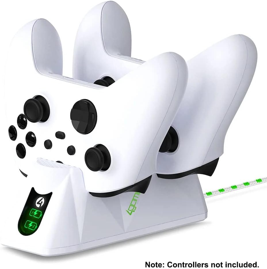 4Gamers SX-C100 Twin Charging Dock for Xbox ONE - White