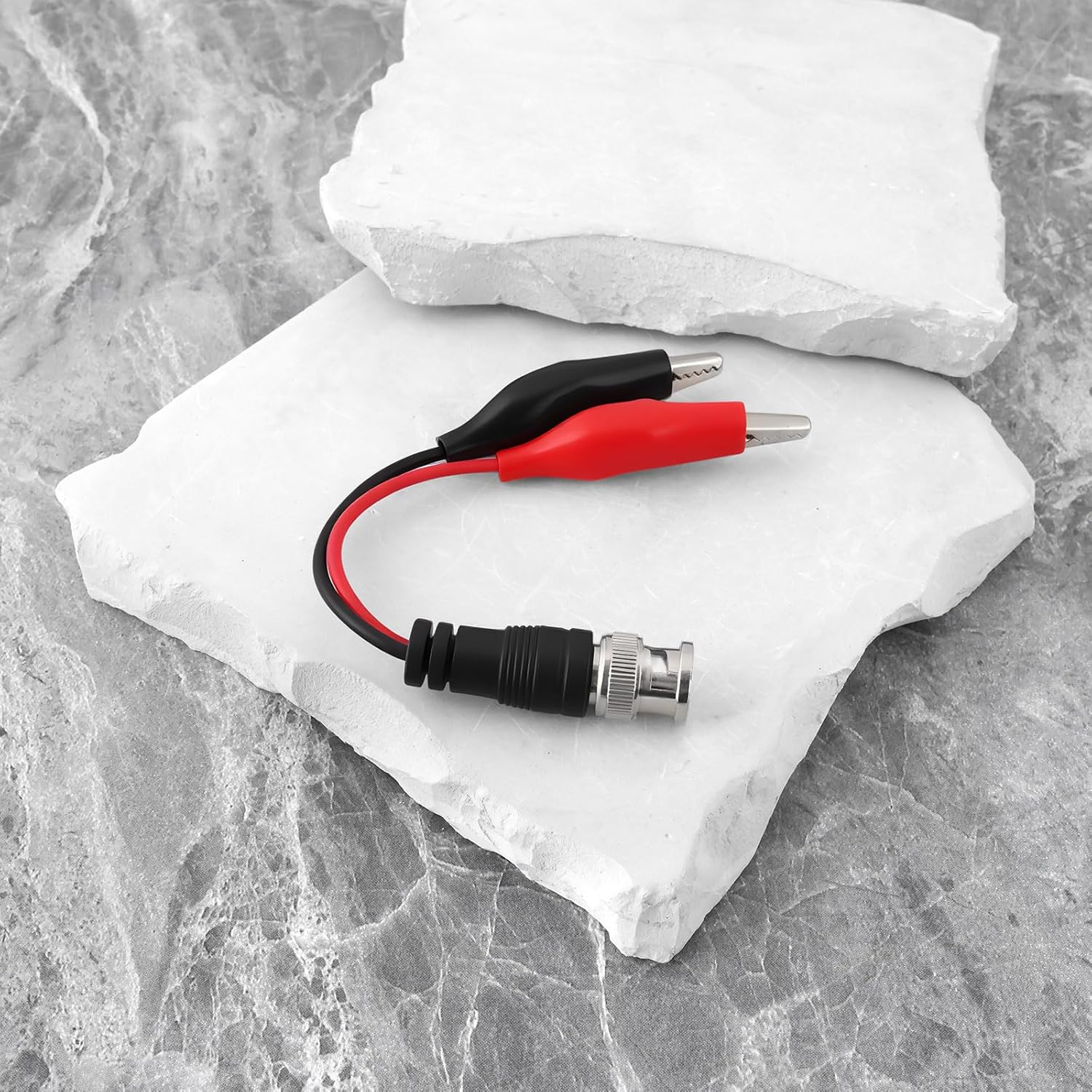 2Pcs BNC Male to Alligator Clip Test Leads 30VAC/60VDC 5A BNC Test Cable for Multimeter Video Surveillance, 170Mm image number 2