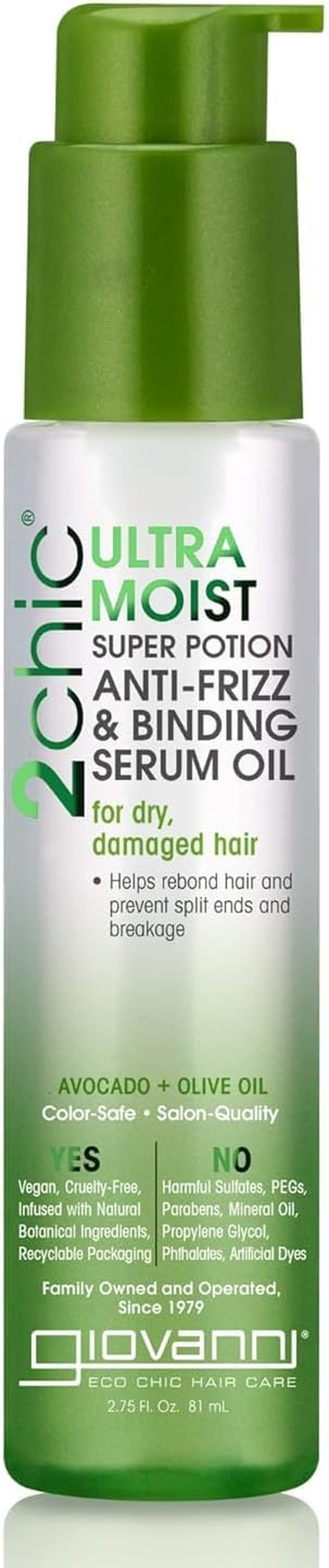 GIOVANNI 2Chic Ultra-Moist Super Potion Anti-Frizz Binding Serum, 53Ml image number 4