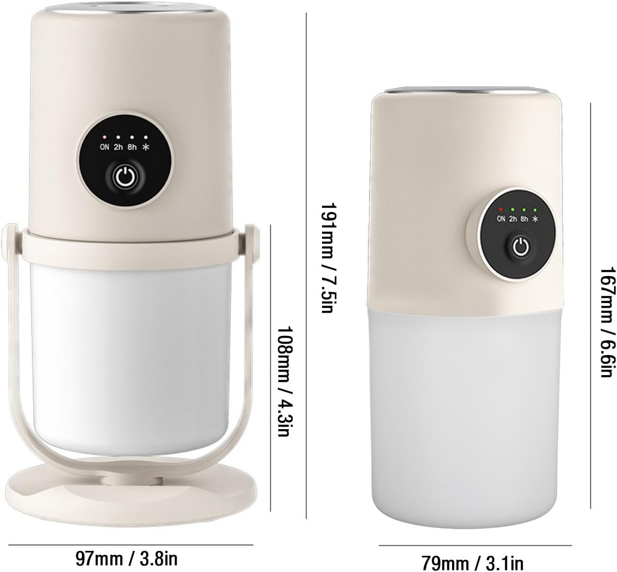 Portable Mini Humidifier, 300ML Cool Mist Humidifiers with Stand, Quiet USB Desktop Humidifier with 2 Mist Mode for Baby Bedroom Travel Office Home, Quiet Mini Humidifier (Beige) image number 4