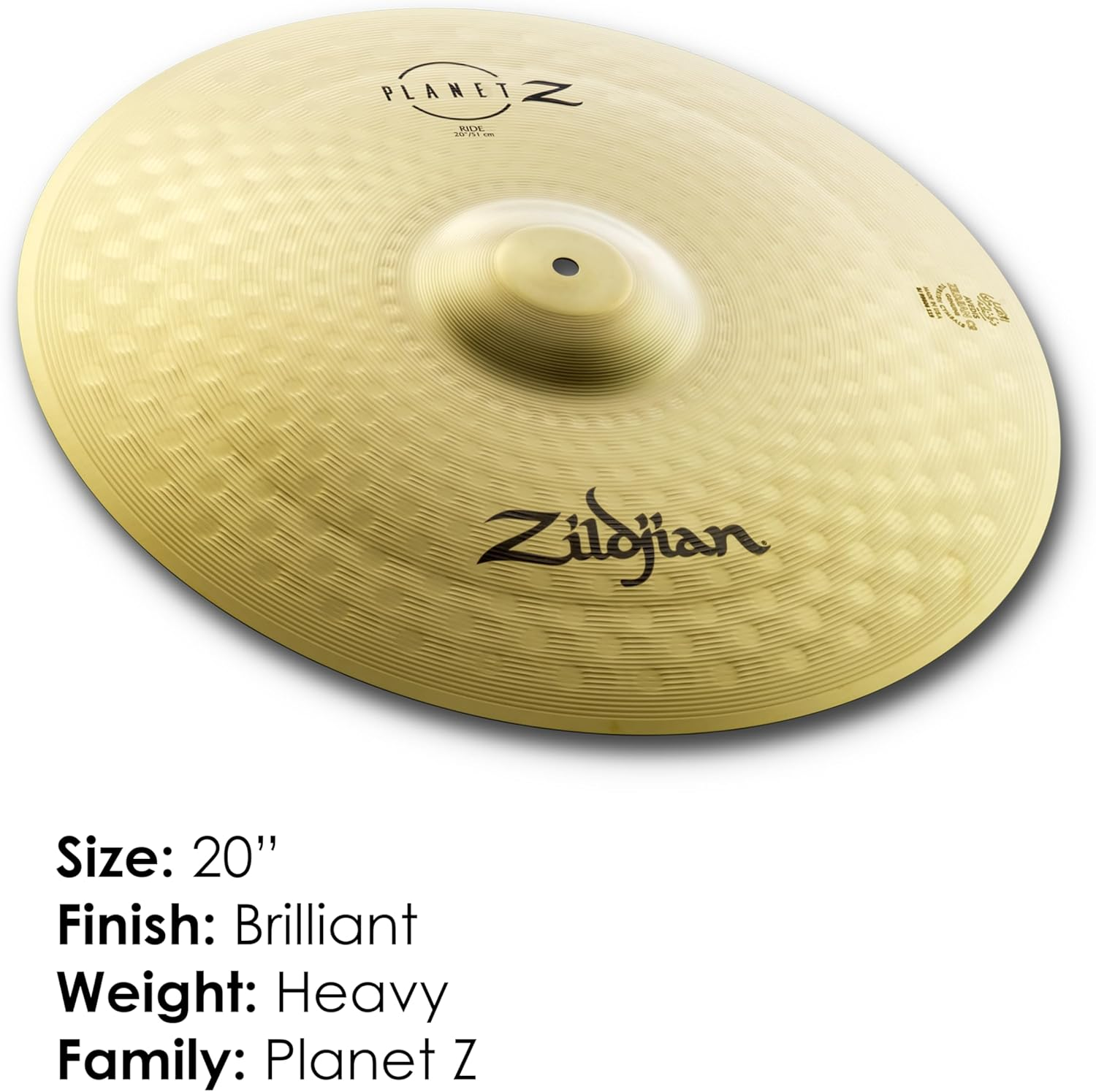 Zildjian Planet Z Ride Cymbal (ZP20R) image number 3