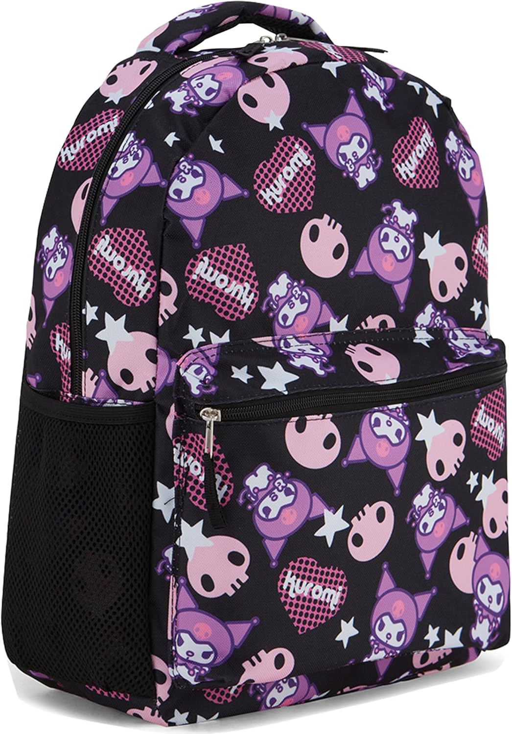 Hello Kitty Allover School Backpack - Hello Kitty, My Melody, Kuromi, Keroppi - Hello Kitty School Bookbag