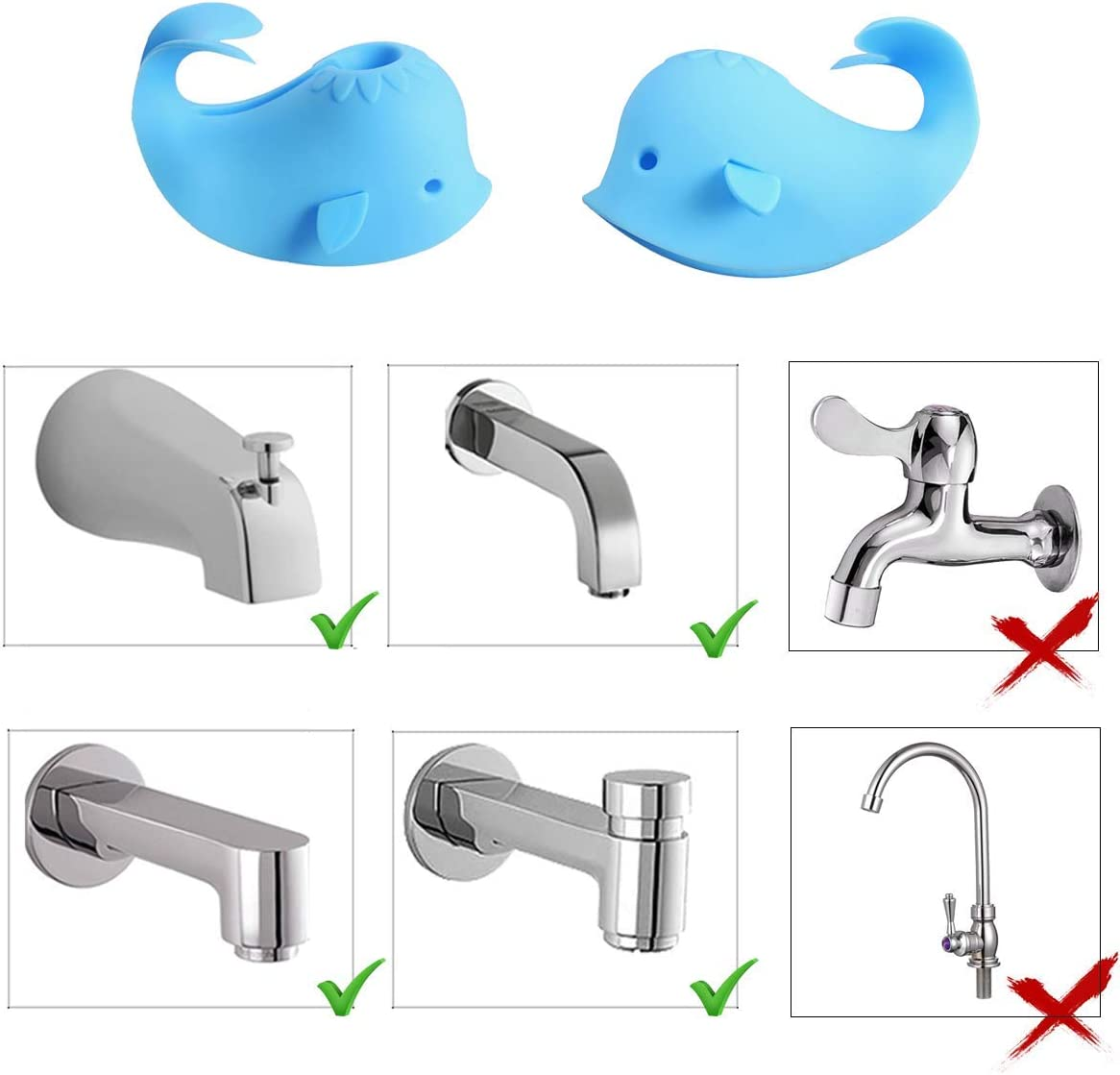 Bath Spout Safety Cover - Blue Whale image number 3
