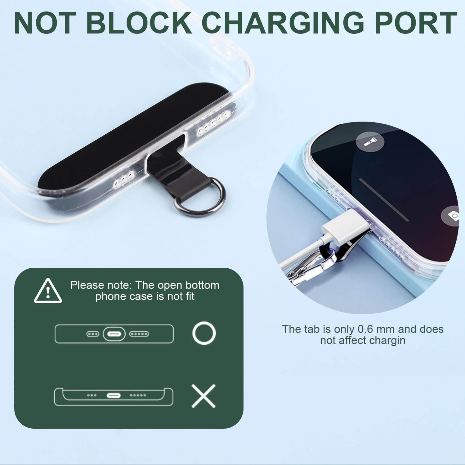 2 Pads Mobile Phone Lanyard Crossbody with 2Pcs Patch Tether Tab,H HOME-MART Adjustable Nylon Neck Wrist Strap Lobster Clasp Hanging Strap Safety for Most Smartphones Cell Phone Accessories image number 4