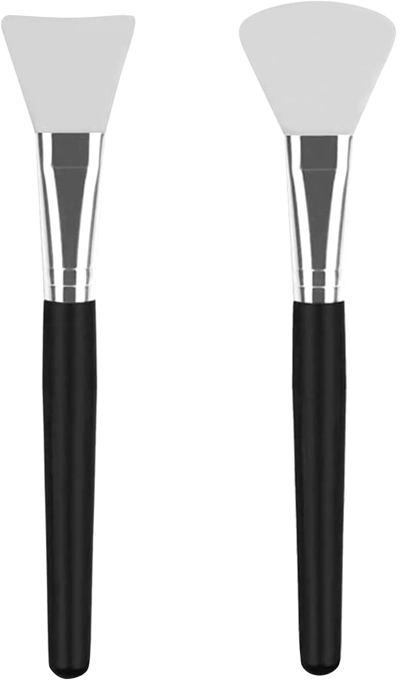 2Pcs Mask Brush,Face Ma-Sk Brush,Face Ma-Sk Applicator,Silicone Face Masks Brushes,Soft Silicone Brush for Face Masks for Facials,Mud,Clay Mask,Diy,Modeling Mask, Body Lotion image number 4