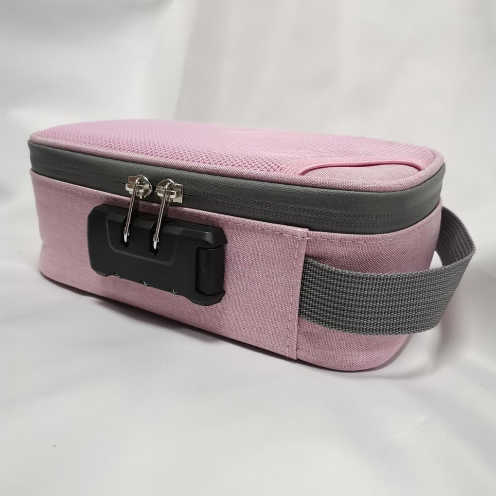 Makeup Organiser Bag Lockable Box for Brushes and Cosmetics Travel-Friendly Makeup Bag Storage Bag with Combination, A - C image number 7